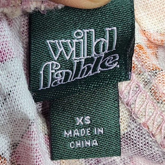 Wild Fable Shorts Womens XS Floral Print Linen Blend Pull-On Boho Hippie Style - Picture 3 of 8